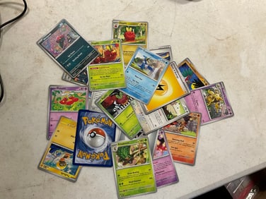 lot of various pokemon cards