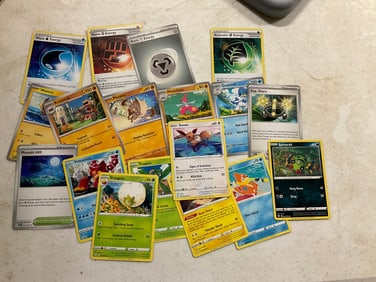lot of various pokemon cards
