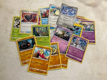 lot of various pokemon cards