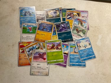 lot of various pokemon cards