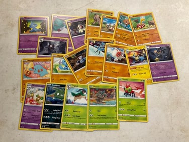 lot of various pokemon cards