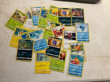 lot of various pokemon cards