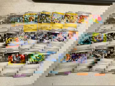 lot of various pokemon cards