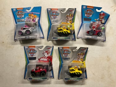 lot of paw patrol trucks new in the package