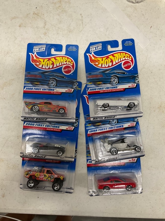 lot of first edition hot wheels cars new in package: lot of first edition hot wheels cars new in package