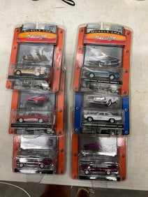Lot of 6 muscle car garage diecast cars