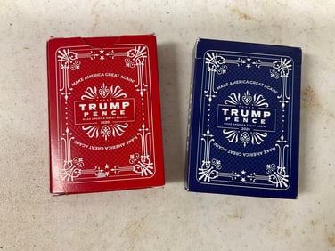 Pack of 2 Donald Trump and Mike Pence Playing Cards