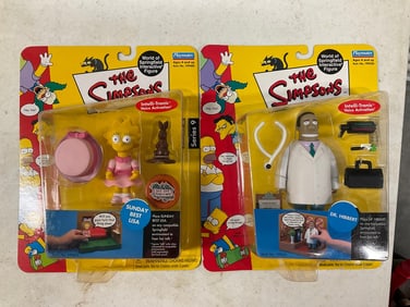 Lot of 2 Simpsons interactive figures