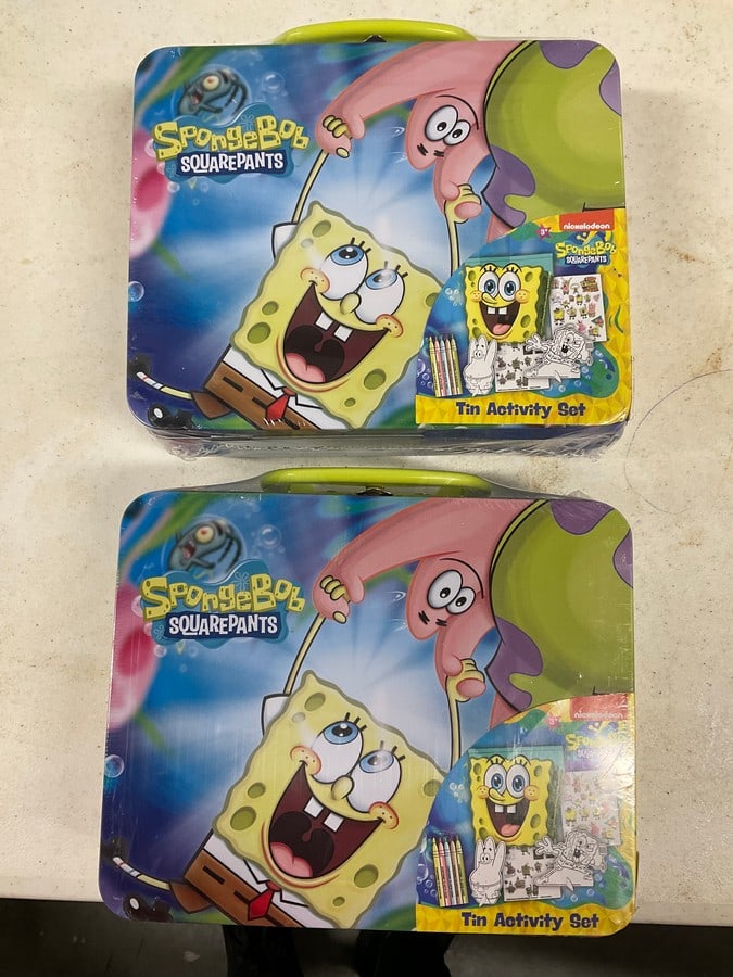 Lot of 2 Spongebob Squarepants activity set's: Lot of 2 Spongebob Squarepants activity set's