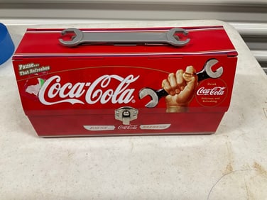 Coca-Cola metal toolbox