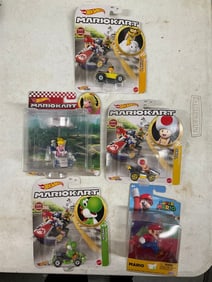 Lot of 5 hot wheels Mario Kart diecast cars