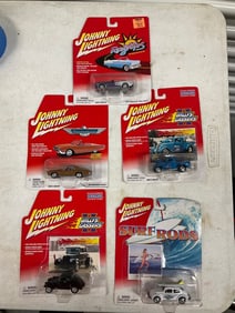 Lot of 5 Johnny Lightning diecast cars