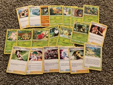lot of various pokemon cards