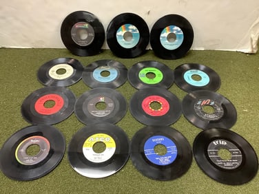 Vintage 45's(The Doobie Brothers, Al Green, The Critters, Roosevelt Grier, and more)
