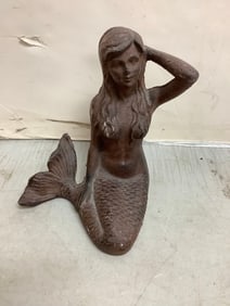 ceramic elephant planter 7.5in tall and corn bowl