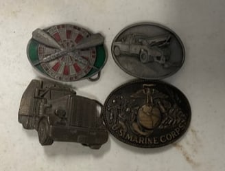 lot of vintage belt bucklets: lot of vintage belt bucklets
