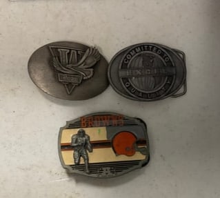 lot of vintage belt bucklets: lot of vintage belt bucklets