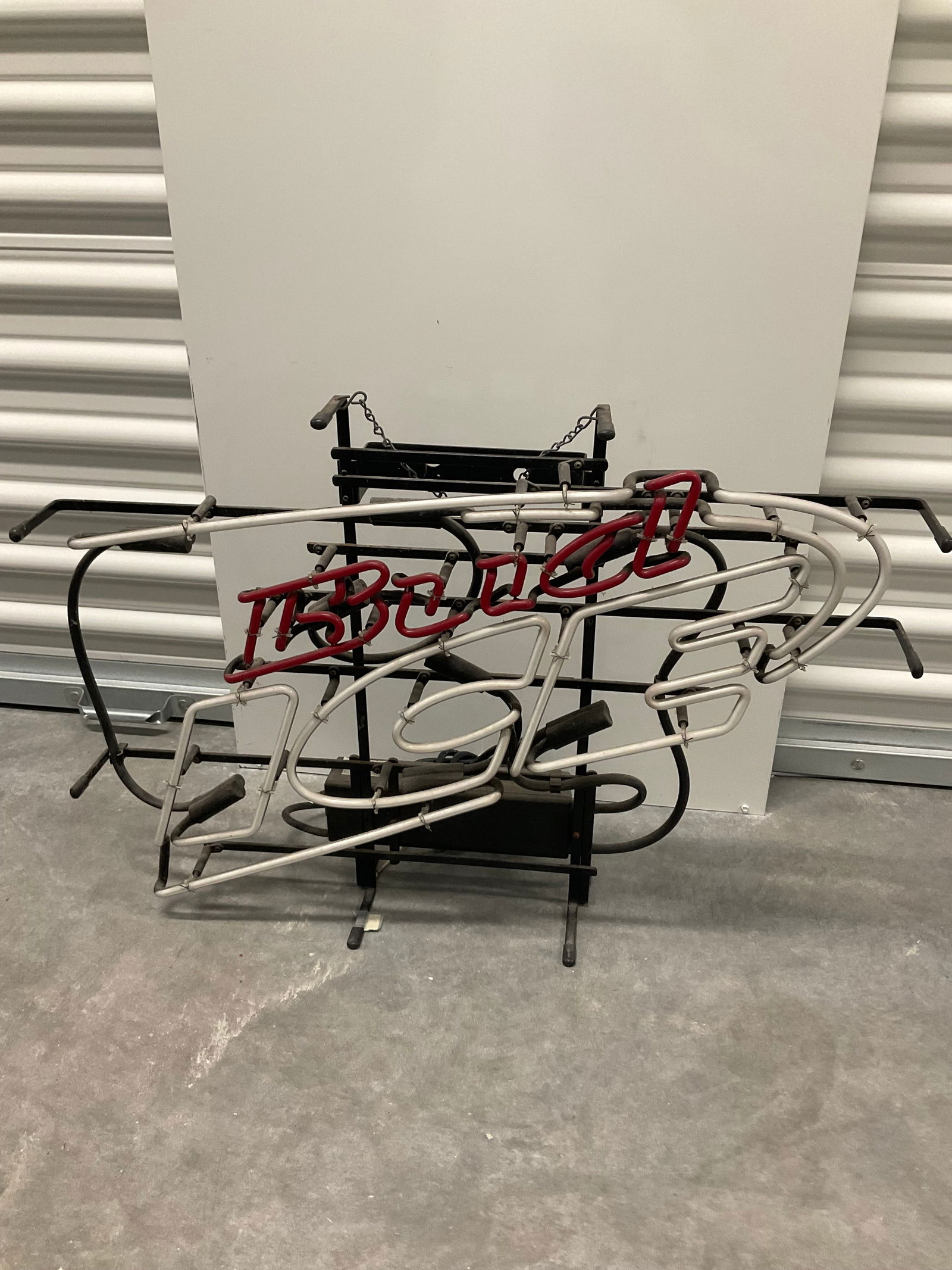 vintage bud ice working light up neon sign 28x21 WORKS 100%!! (1 of 1)