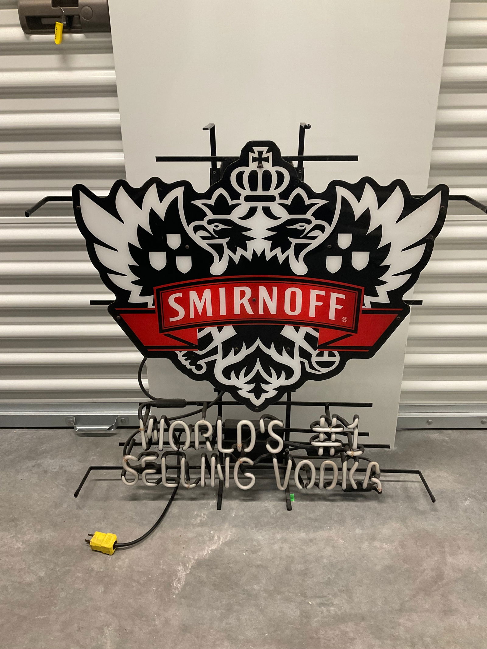 vintage smirnoff light up neon sign 31x31 WORKS 100%!! (1 of 1)