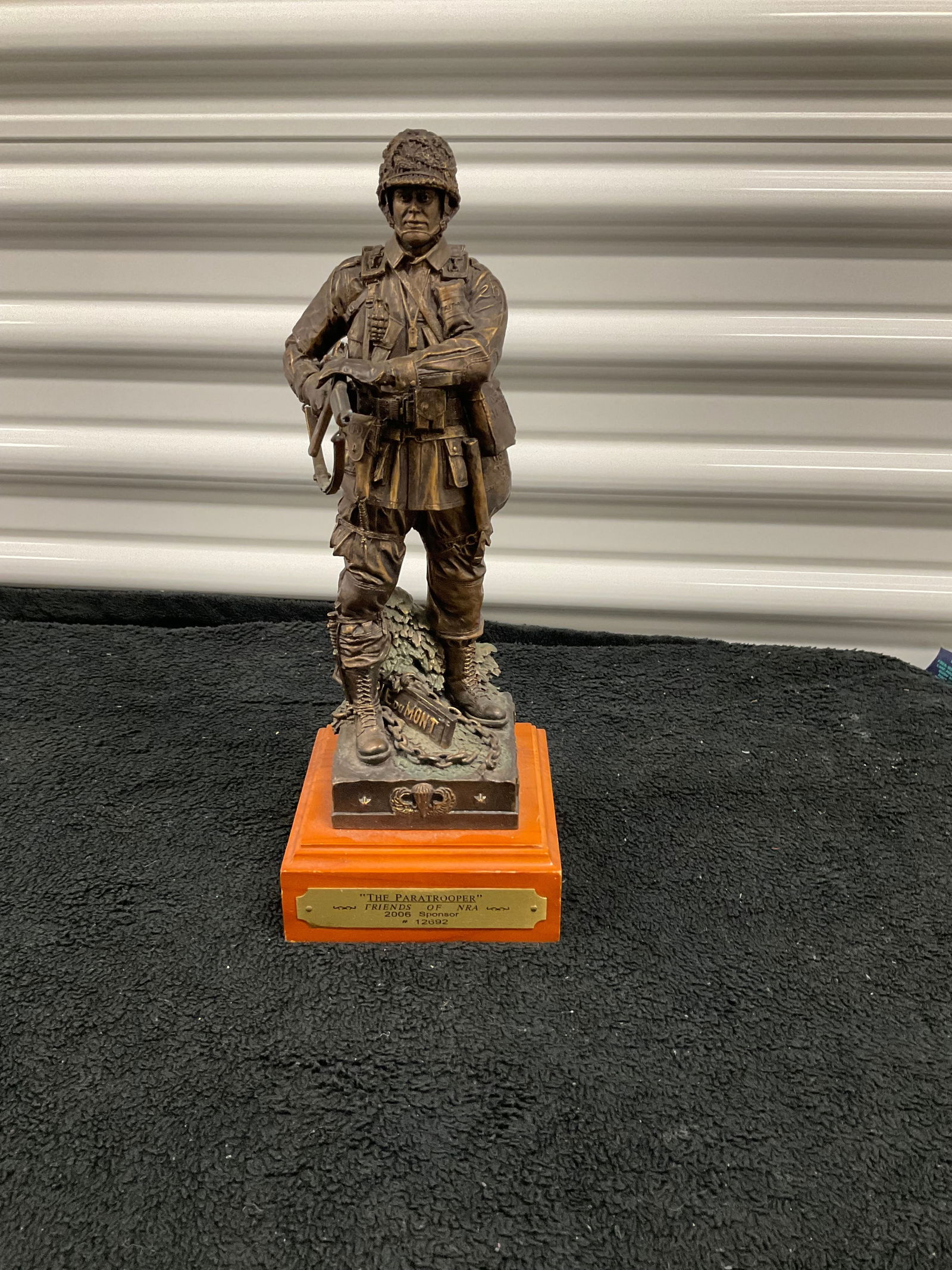 "The Paratropper Friend of NRA Award Statue 12" tall (1 of 1)