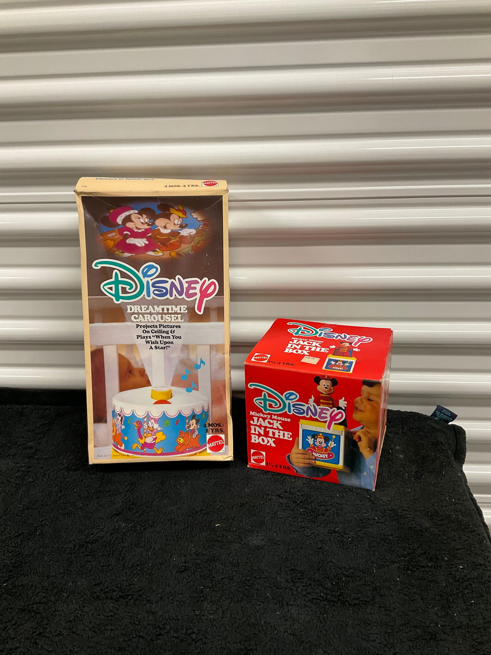 mattel dsiney dream time carsouel and mickey mouse jack in the box: mattel dsiney dream time carsouel and mickey mouse jack in the box