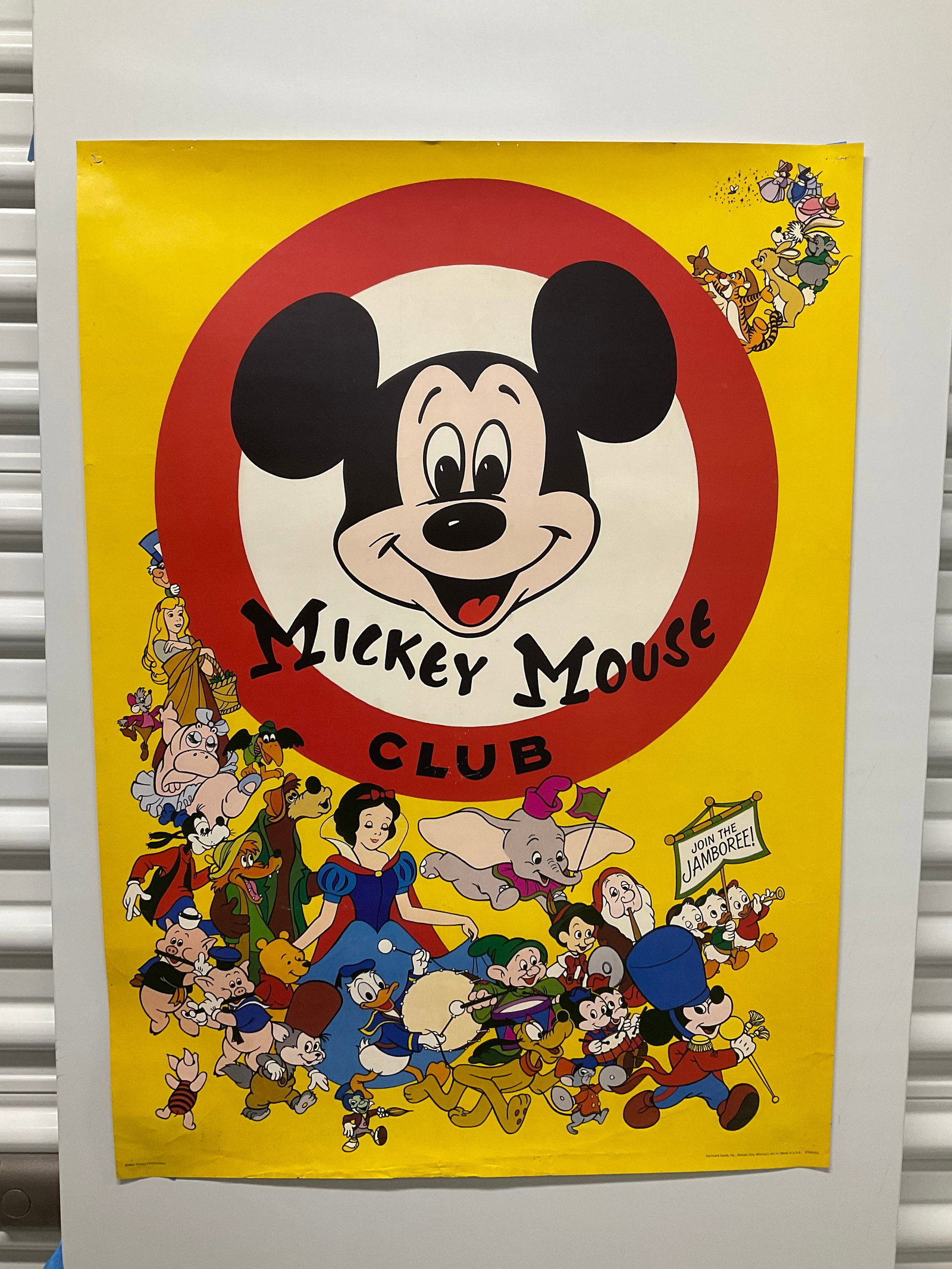 mickey mouse club walt disney productions poster 28x20: mickey mouse club walt disney productions poster 28x20