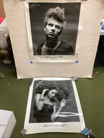 Vintage no inhibition one concept advertising posters 32.5x27