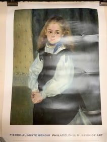 Philadelphia museum of art Renoir portrait of Mademoiselle Legrand 37.25x26