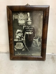 Framed 1916 Russian general 4.25x6