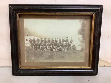 framed civil war photo 9.5x7.75(damaged frame)