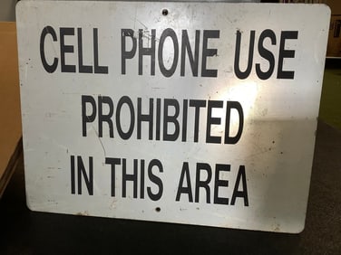 Prohibited sign 18x24