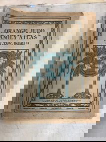 Vintage 1910 world atlas