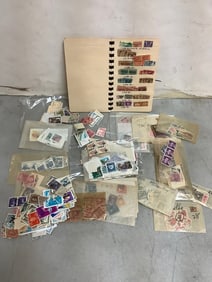 Vintage stamps and stamp book