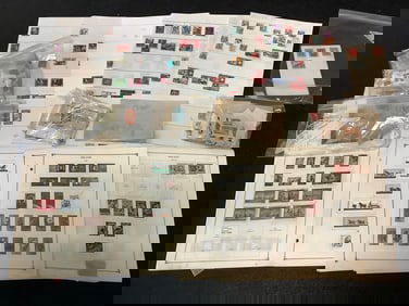 Vintage stamps and stamp sheets