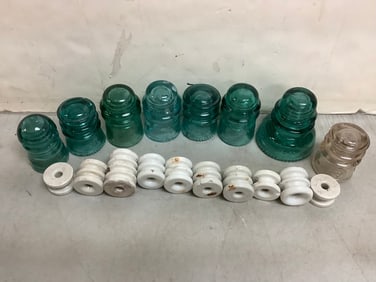 Heming ray glass insulator and more 4.25in tallest