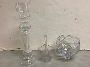 Kristal bowl and more 18.75in tallest