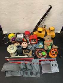 Coca-cola mug, TONKA truck, power rangers nightlight, Barney and more 26.5in tallest