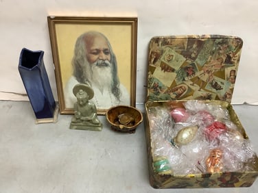 Christmas ornaments, framed print 10.75x8.75 and more