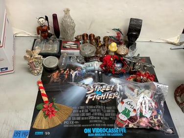 Turkey ring napkin holders, street fighter poster 40x20, glass and more