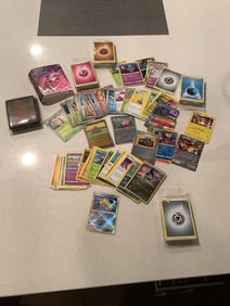 Big lot of pokemon cards english and japanese, mini binder, sealed energy packs and sealed card