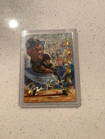 Michael Jordan autographed baseball card