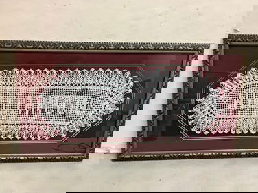 Framed williamson Knitting 17.5x34