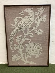 Antique victoria crochet art work 30.5x21.5