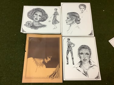 Art's DuJour sketch prints 16x20