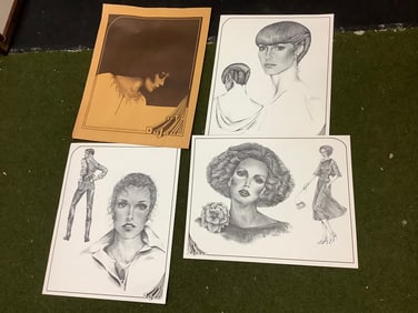 Art's DuJour sketch prints 16x20