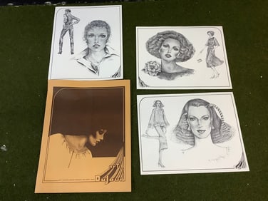 Art's DuJour sketch prints 16x20