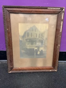 Framed vintage print 16.5x13.5