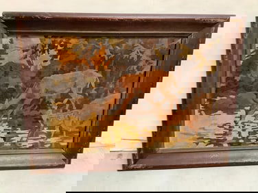 Framed oil on board 12.5x16.5