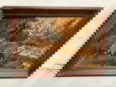 Framed oil on board 12.5x16.5