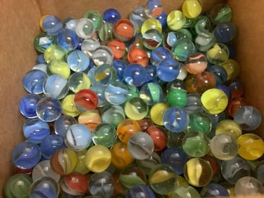 Large lot of marbles